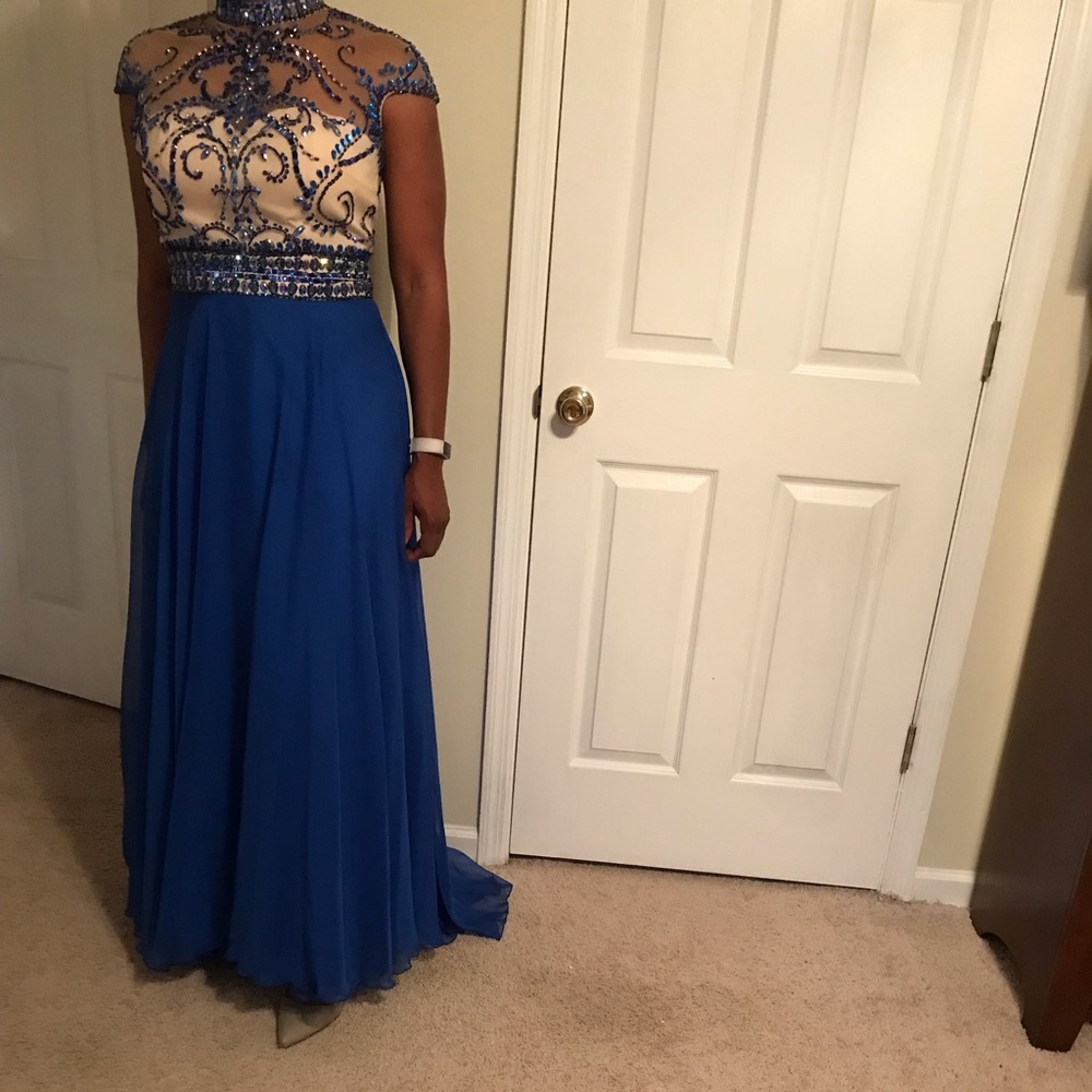 Rachel Allan Princess skirt/top (dress like)-blue